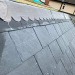 lead flashing and slate roof